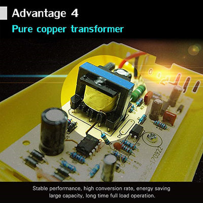 एबीएस 12 वी 2 ए लीड एसिड बैटरी चार्जर्स स्वचालित स्विच ऑफ